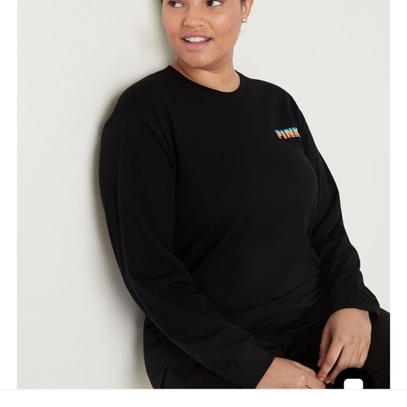 🔥 VS Pink rainbow campus tee & leggings set XXL - Picture 3 of 12